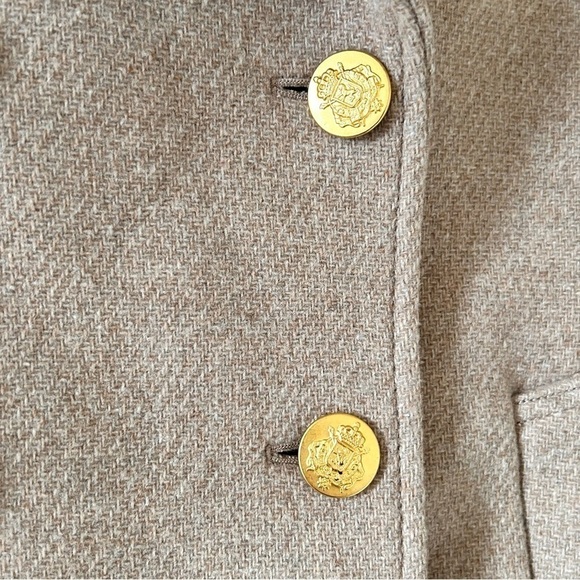 J. Crew Majesty PeaCoat Wool Blend Sandstone Women Size 4P - Picture 4 of 11